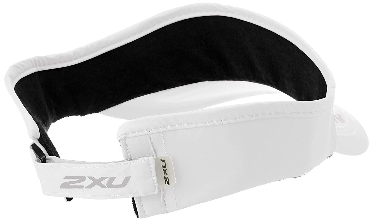2XU Run Visor (White/White OSFA) - BUMSONTHESADDLE