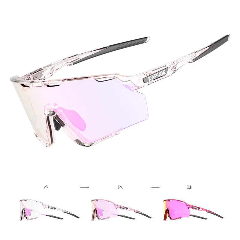 X170 COLOR CHANGING PHOTOCHROMIC SUNGLASSES – KAPVOE premium cycling Sunglasses in India from Cobbled Climbs
