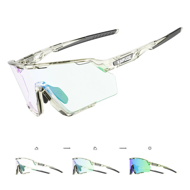 X170 COLOR CHANGING PHOTOCHROMIC SUNGLASSES – KAPVOE premium cycling Sunglasses in India from Cobbled Climbs