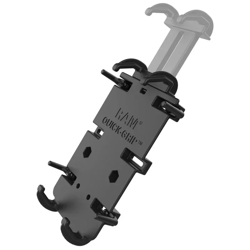 QUICK-GRIP XL PHONE MOUNT WITH EZ-ON/OFF BICYCLE BASE - RAM Mounts - Cobbled Climbs