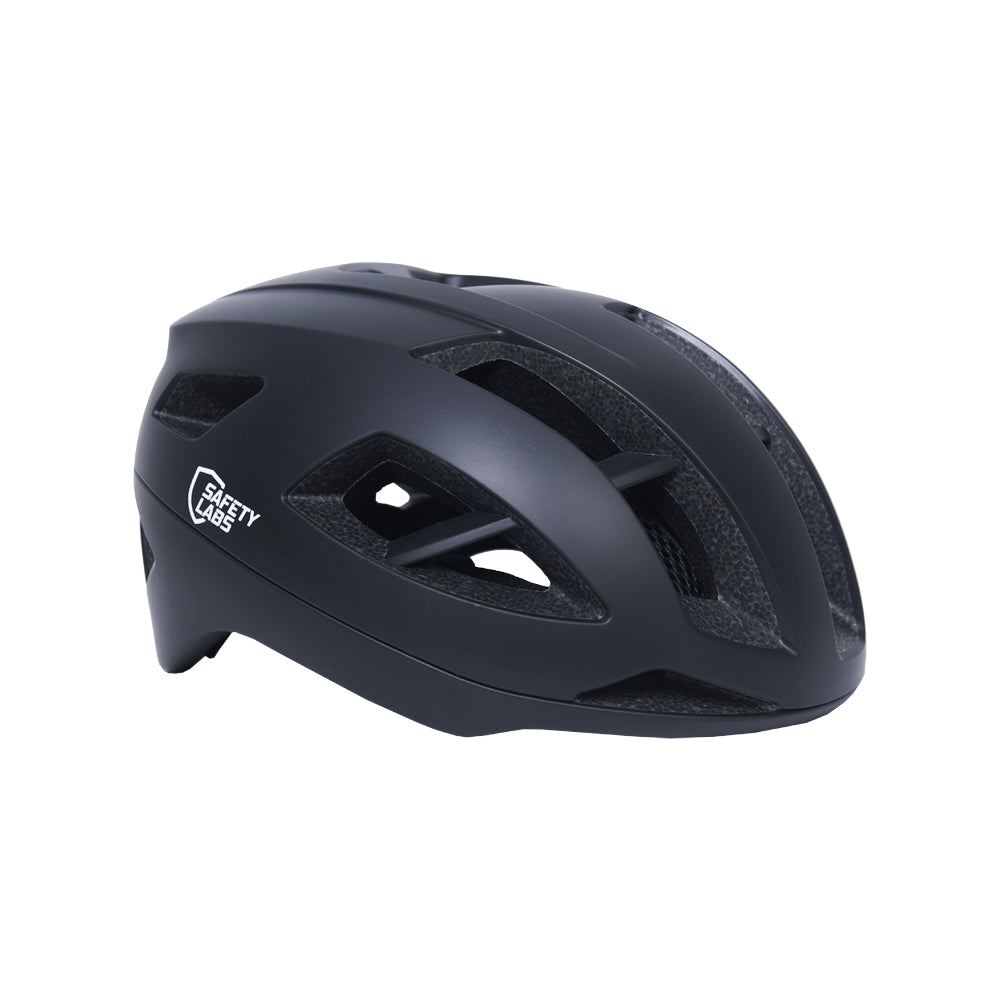 Safety Labs X-EROS 2.0 Road Cycling Helmet (Matt Black) – Safety Labs premium cycling Helmets in India from Cobbled Climbs