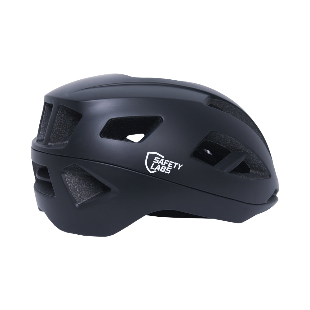 Safety Labs X-EROS 2.0 Road Cycling Helmet (Matt Black) – Safety Labs premium cycling Helmets in India from Cobbled Climbs