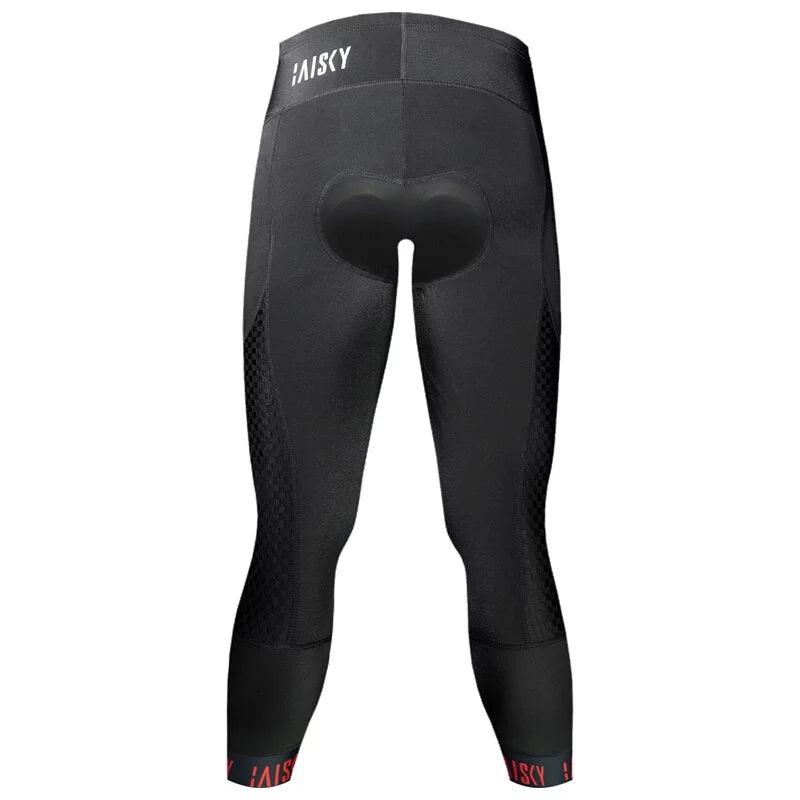 Baisky Endurance Cropped Men Cycling Tights (Windblown Black) - BUMSONTHESADDLE