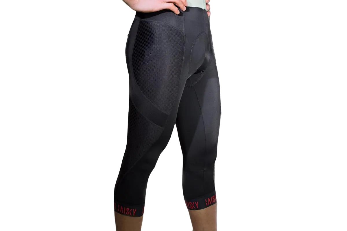 Baisky Endurance Cropped Men Cycling Tights (Windblown Black) - BUMSONTHESADDLE