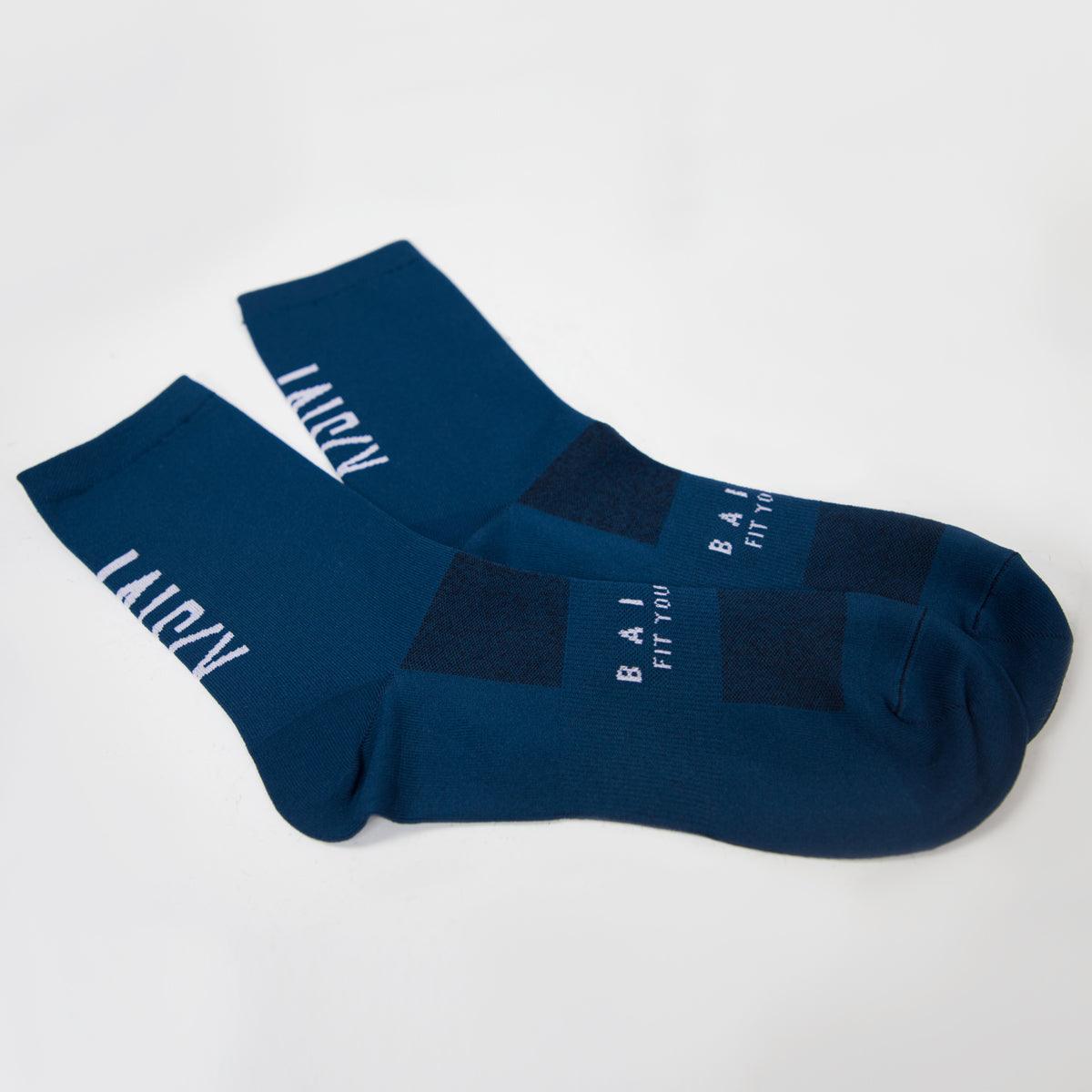 Baisky Mens Sport Socks (Purity Dark Blue) - BUMSONTHESADDLE
