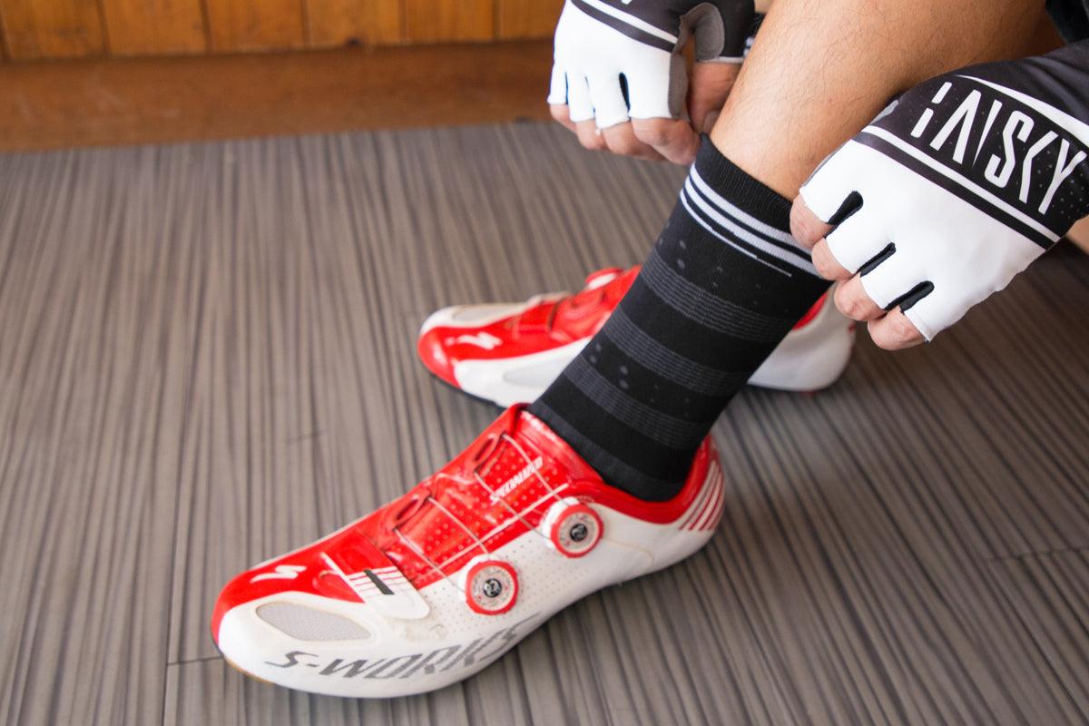 Baisky Mens Sport Socks (Windrider Black) - BUMSONTHESADDLE