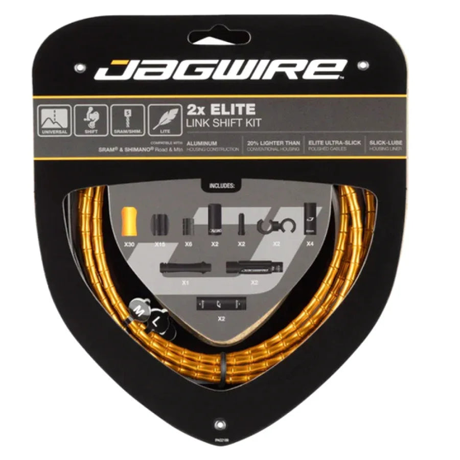 2X ELITE LINK SHIFT DERAILLEUR CABLE KIT - Jagwire - Cobbled Climbs