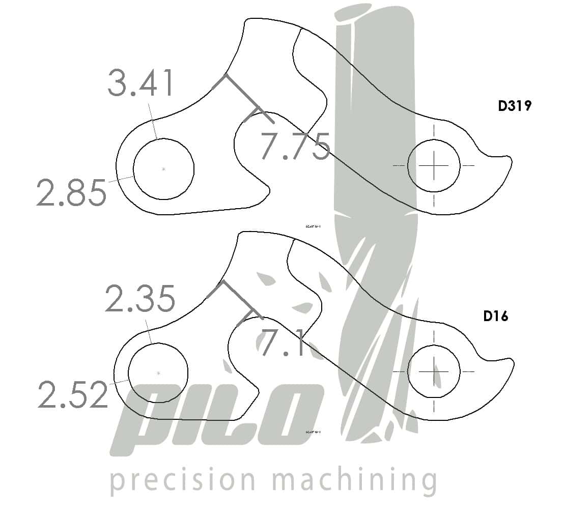 Derailleur hanger for Cube, Focus, Fuji, K2, KHS, KTM, Kona, Lapierre, Norco, Trek