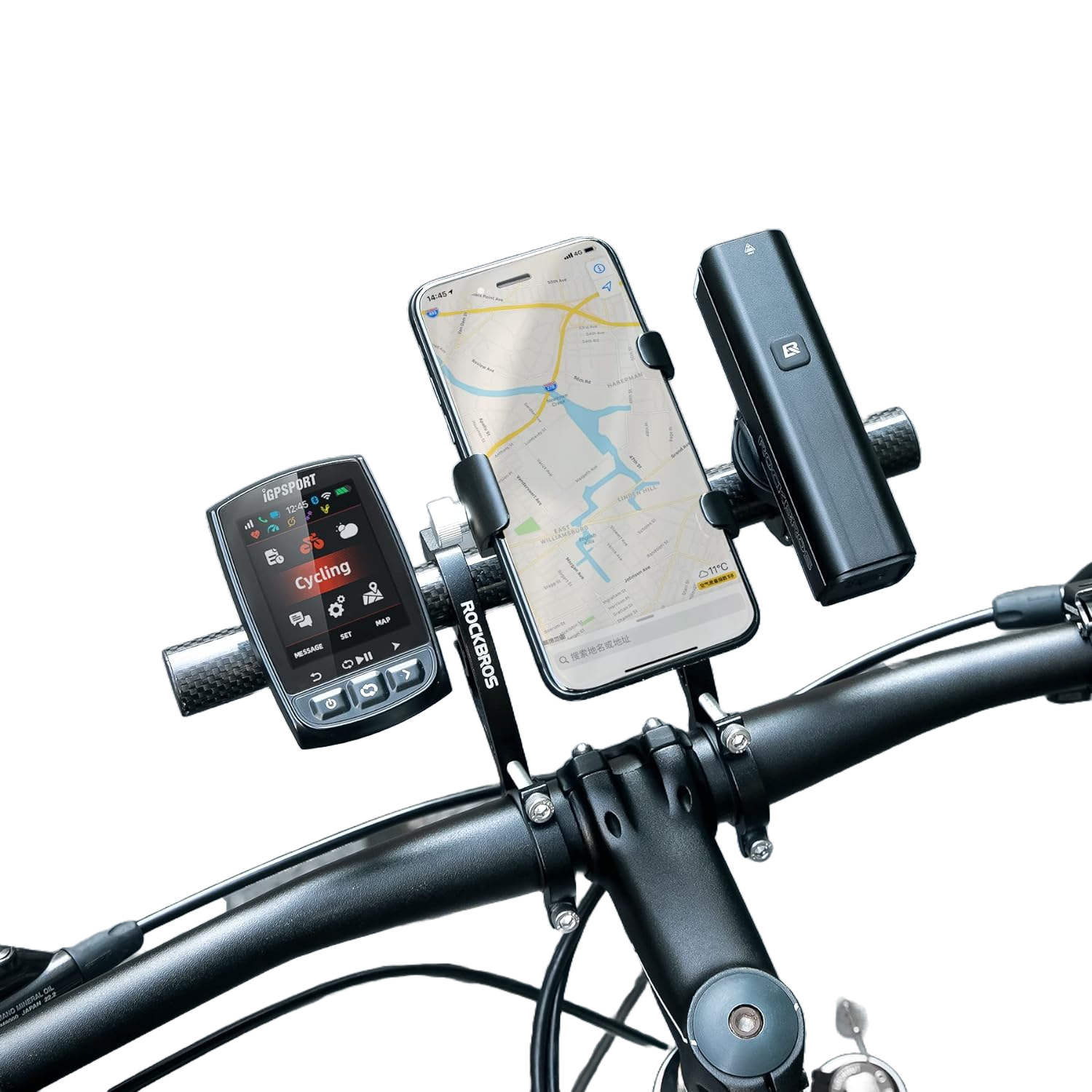 Bike Handlebar Double Clamp Extender
