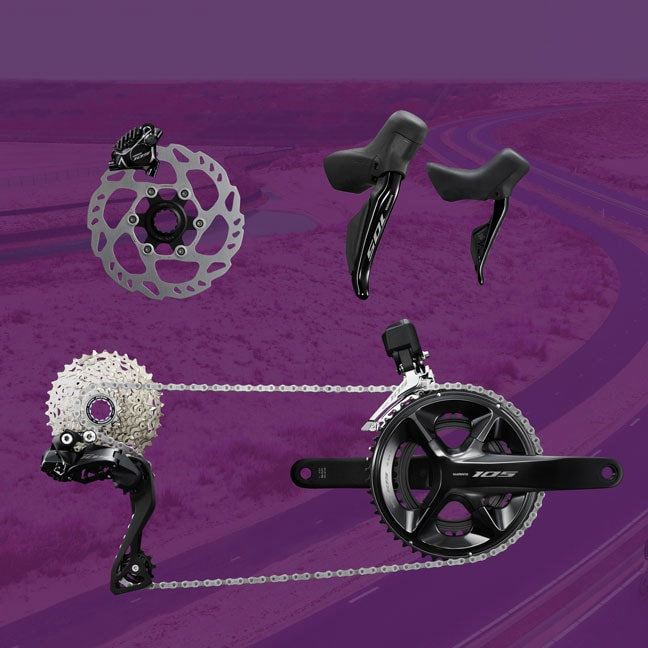 105 R7100 Di2 12 Speed 50-34T / 11-36T DISC Brake Groupset