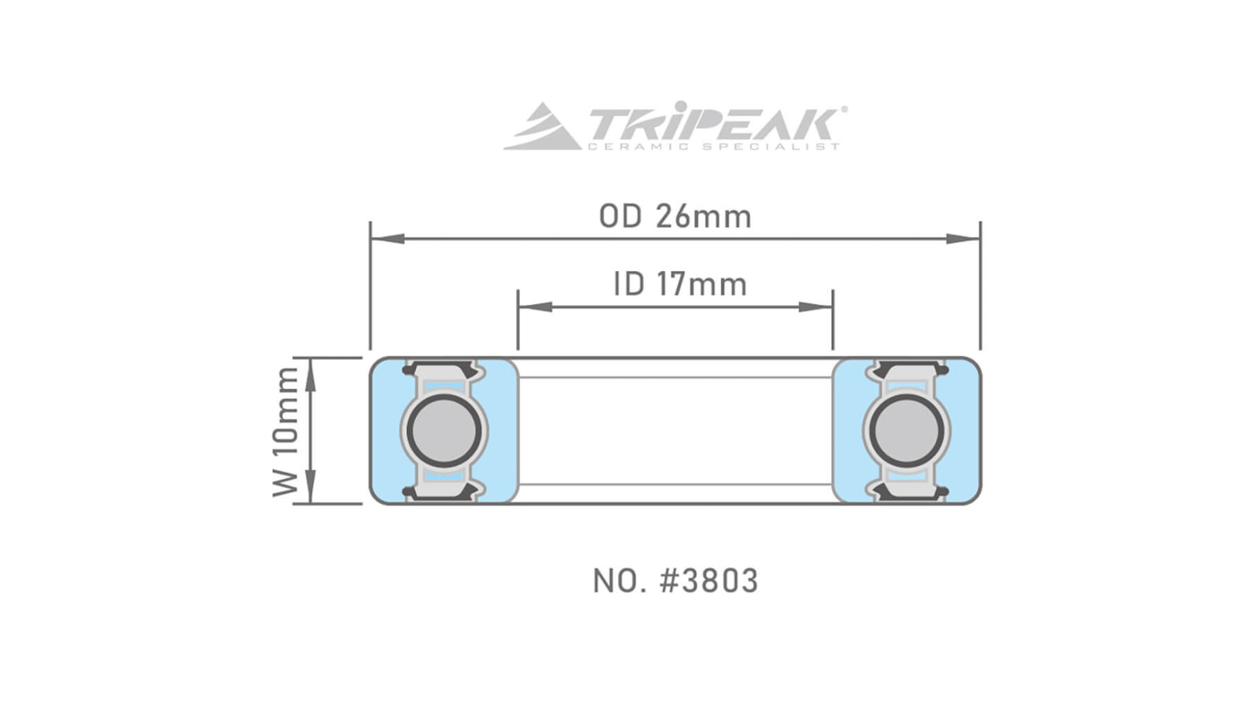 High Precision Steel Bearing (abec3) #3803