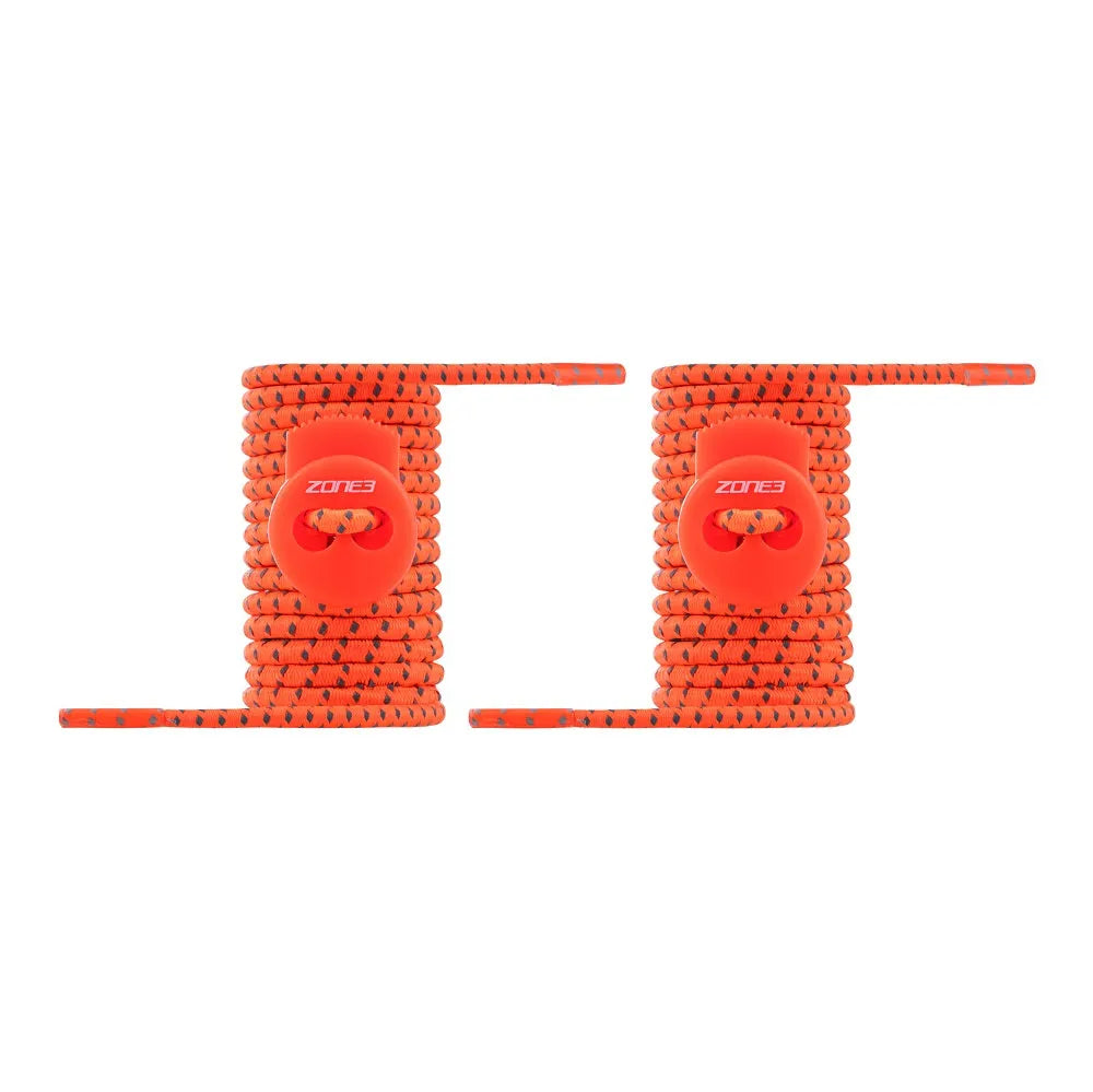 Elastic Shoe Laces (Neon Orange) – Zone 3 premium cycling Shoe spares in India from Cobbled Climbs