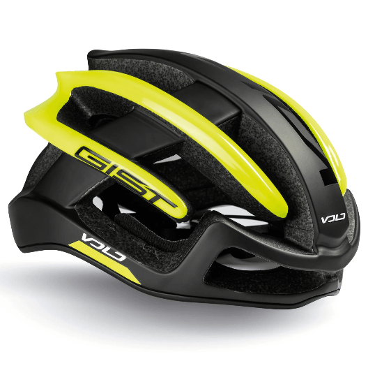 Gist Volo Road Cycling Helmet (Black/Neon Yellow) – Gist premium cycling Helmets in India from Cobbled Climbs