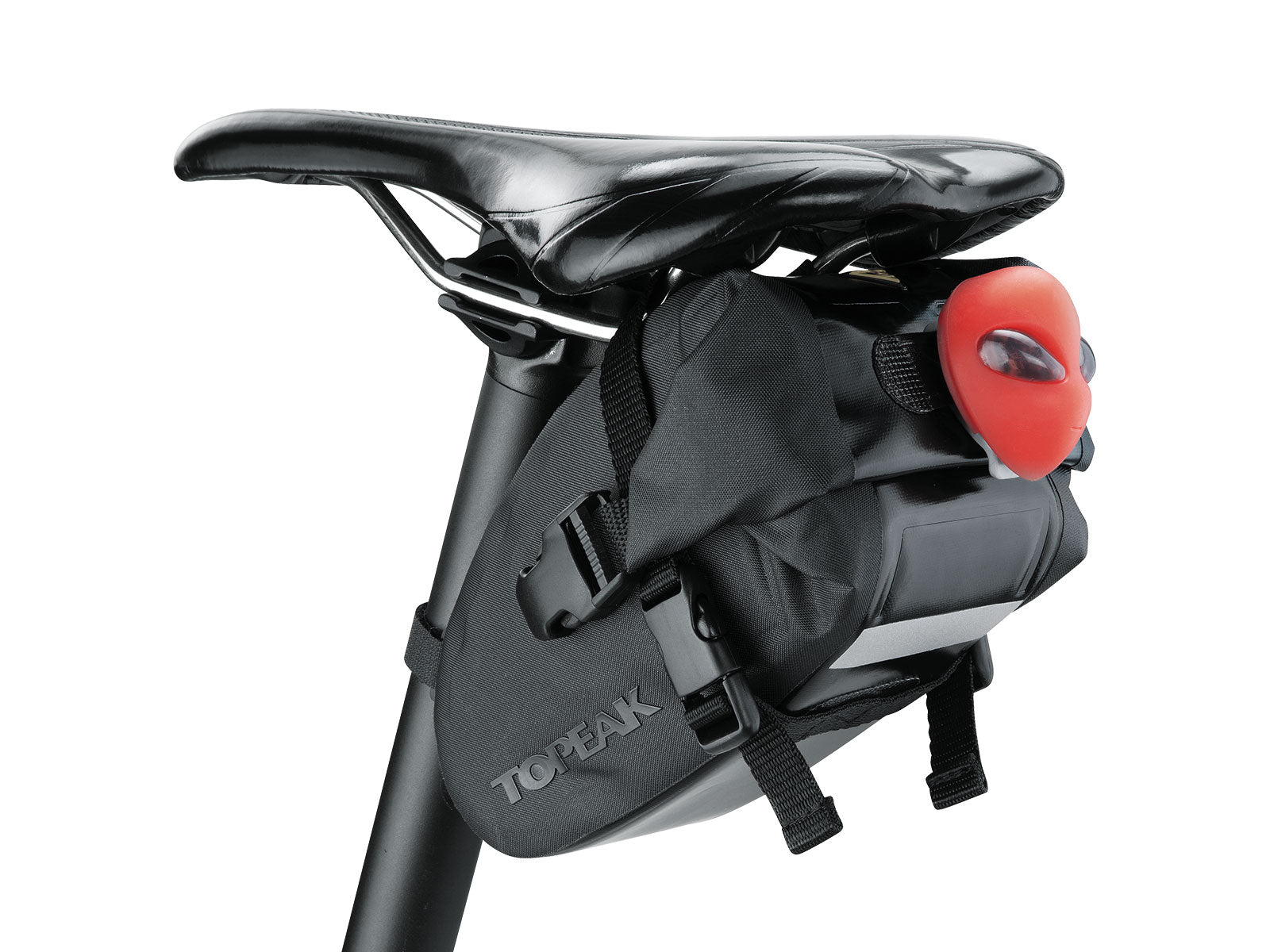 Strap Mount Wedge Dry Bag (Black) – Topeak premium cycling Saddle Bags in India from Cobbled Climbs