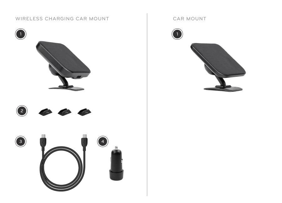 Peak Design Mobile Car Mount VHB Charging (Black) - BUMSONTHESADDLE