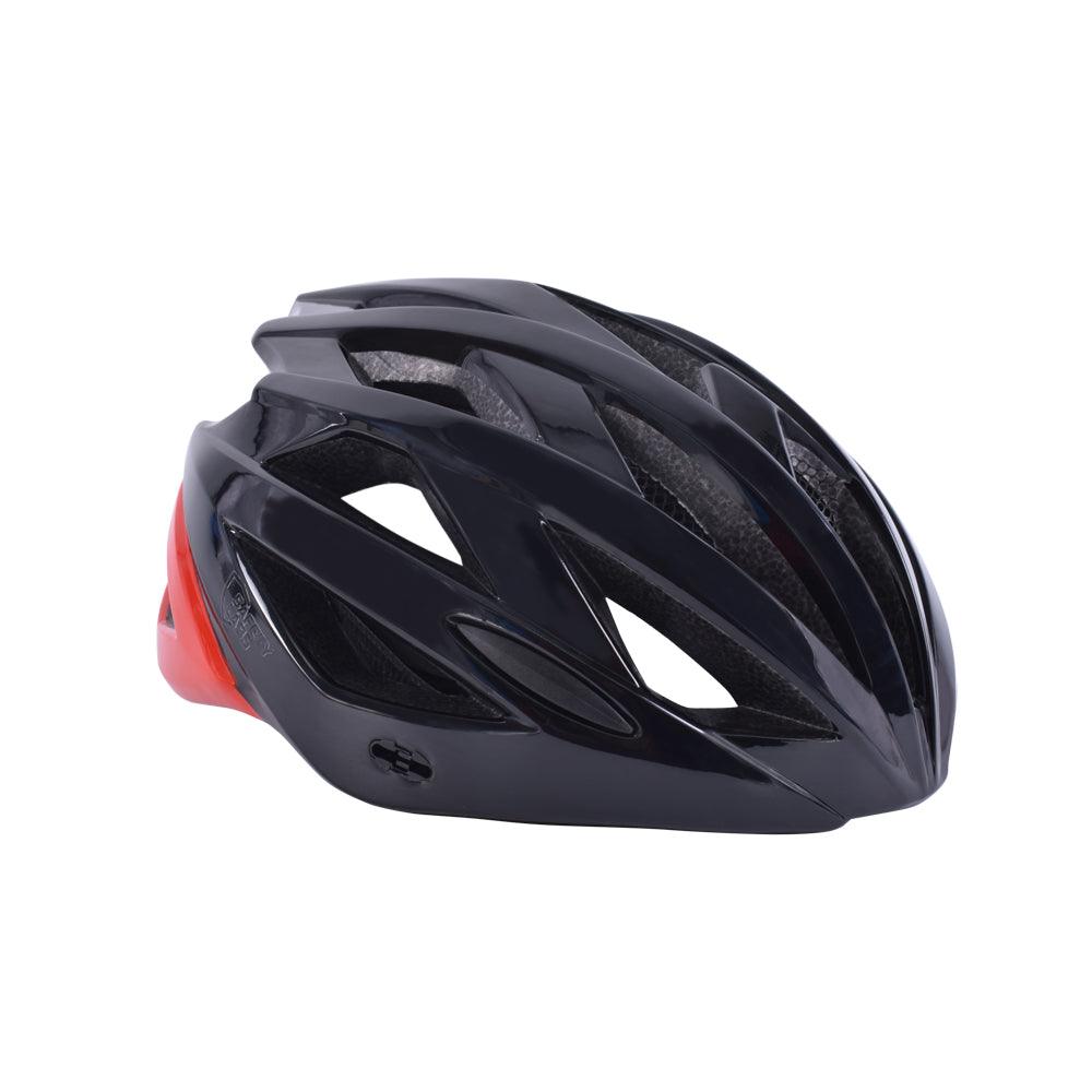 Safety Labs Juno Road Cycling Helmet (Shiny Black/Red) – Extreme Adventure Sports premium cycling Helmets in India from Cobbled Climbs