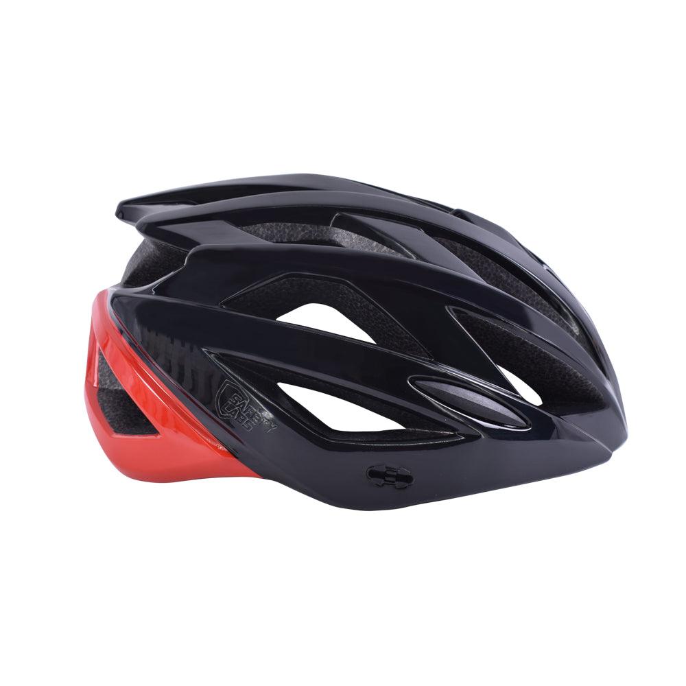 Safety Labs Juno Road Cycling Helmet (Shiny Black/Red) – Extreme Adventure Sports premium cycling Helmets in India from Cobbled Climbs