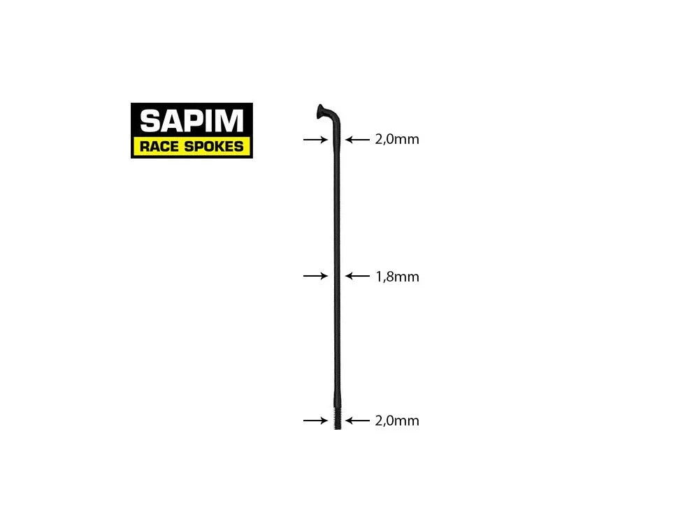 Race J-Bend 14G Double Butted Spoke | Sapim | Cobbled Climbs – view 3