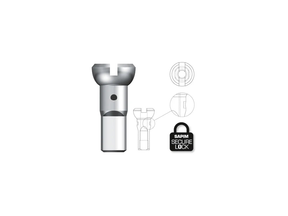Polyax Secure Lock 14G Brass Nipple | Sapim | Cobbled Climbs – view 5