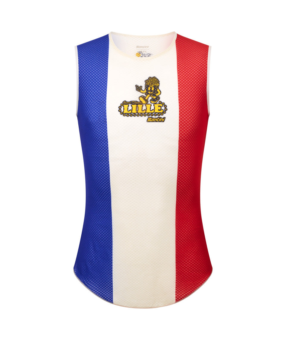 TDF GRAND DEPART LILLE TANK BASELAYER – Santini premium cycling Base Layer in India from Cobbled Climbs