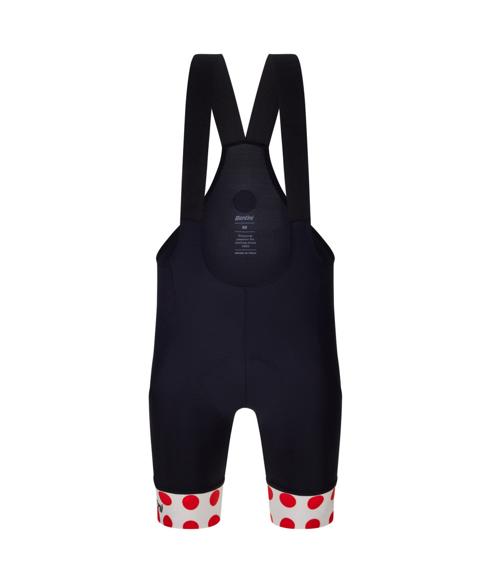 TOUR DE FRANCE POLKA DOT JERSEY BIB SHORTS – Santini premium cycling Bib Shorts in India from Cobbled Climbs