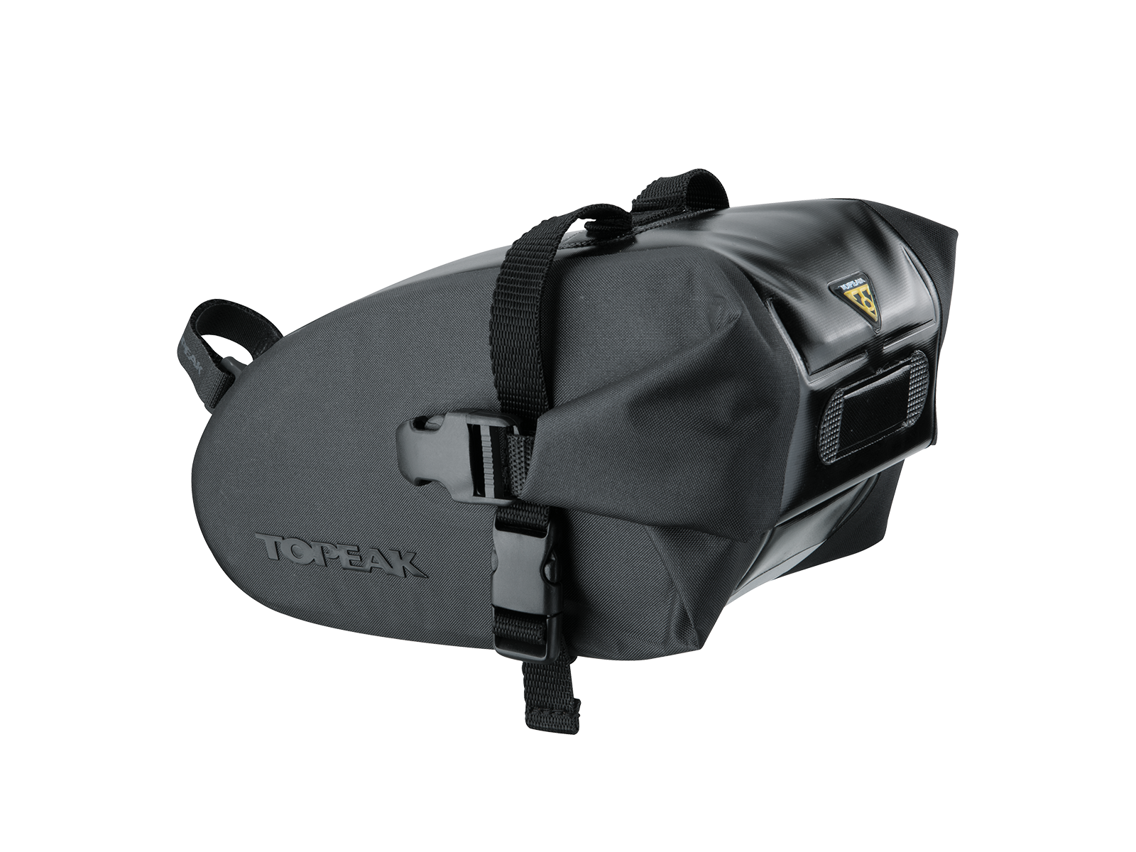 Strap Mount Wedge Dry Bag (Black) – Topeak premium cycling Saddle Bags in India from Cobbled Climbs