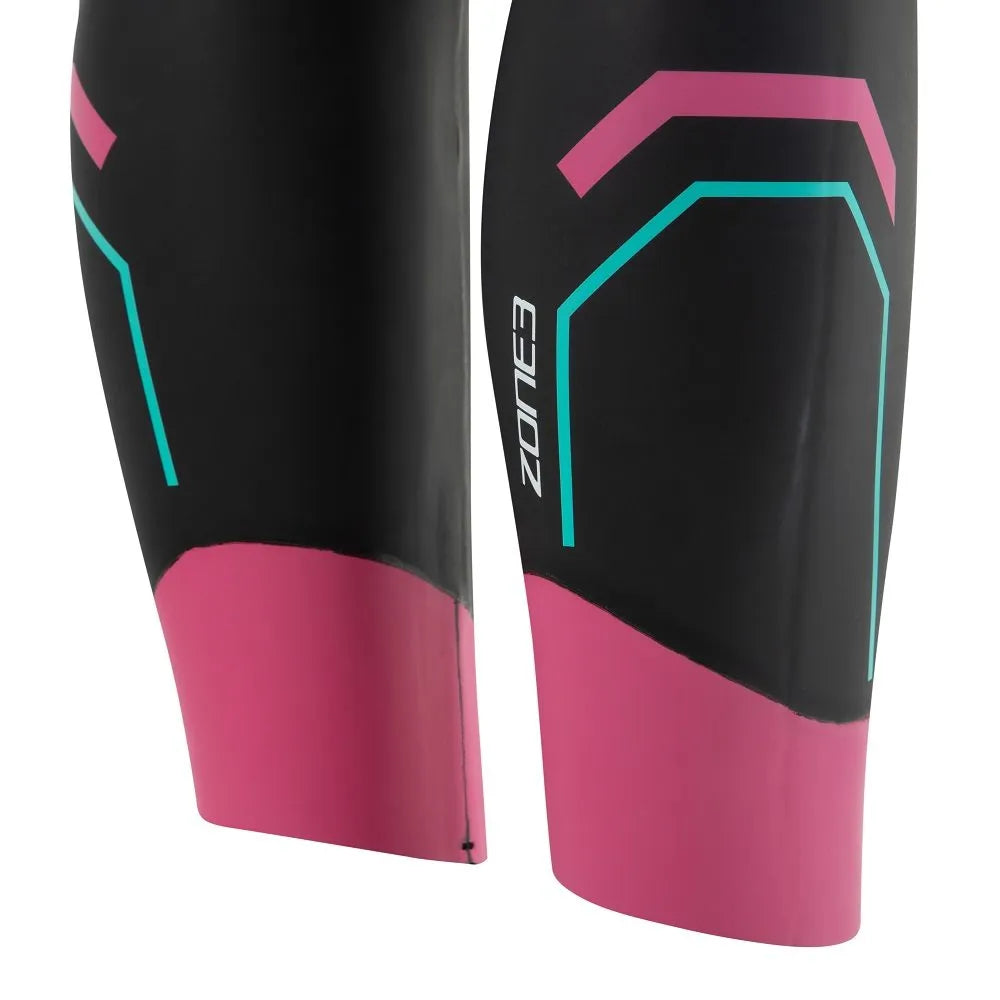 Agile Women's Wetsuit (Black/Pink/Turquoise) – Zone 3 premium cycling Wet Suits in India from Cobbled Climbs