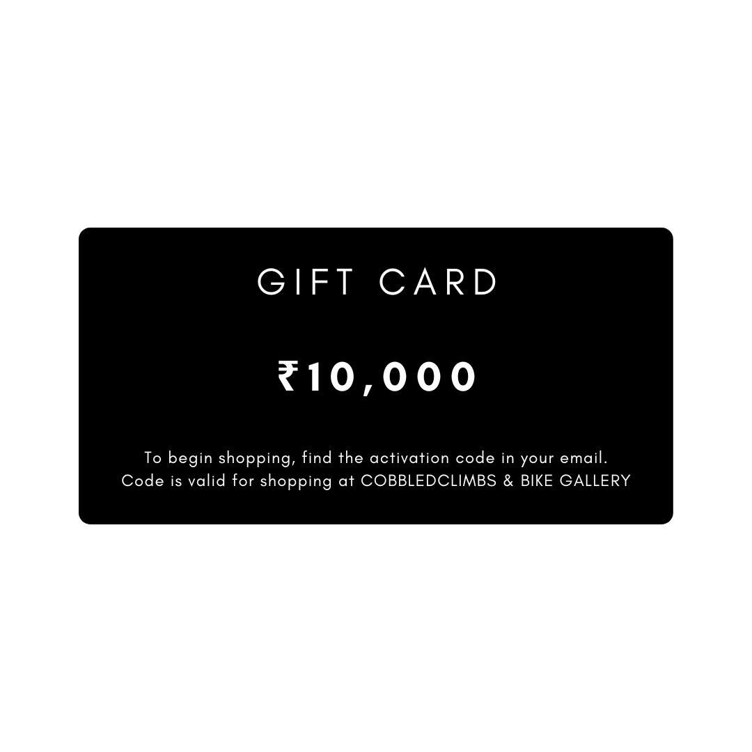 GIFT CARD – Cobbled Climbs premium cycling Gift Card in India from Cobbled Climbs