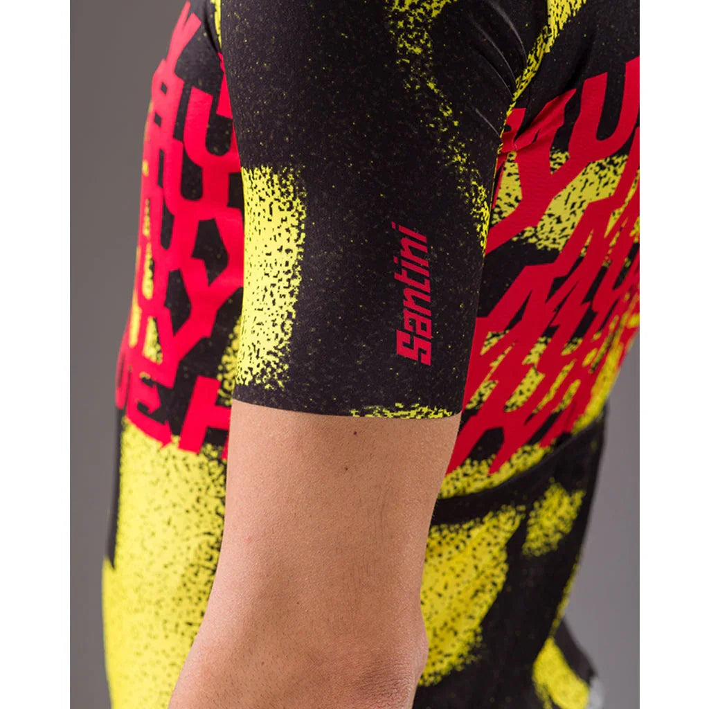 I TDF Mur De Huy Mens Cycling Jersey - Santini - Cobbled Climbs