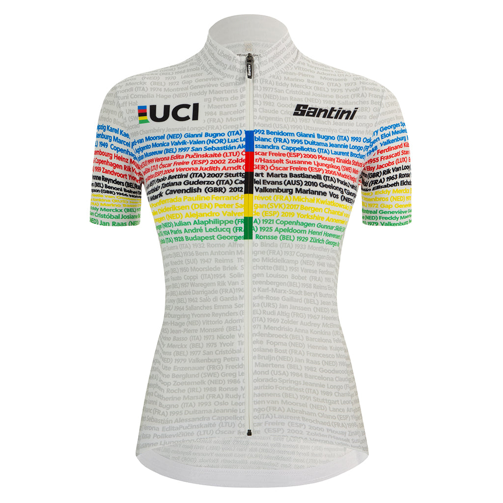 UCI ROAD 100 CHAMPIONS WOMENS CYCLING JERSEY – Santini premium cycling Jerseys in India from Cobbled Climbs