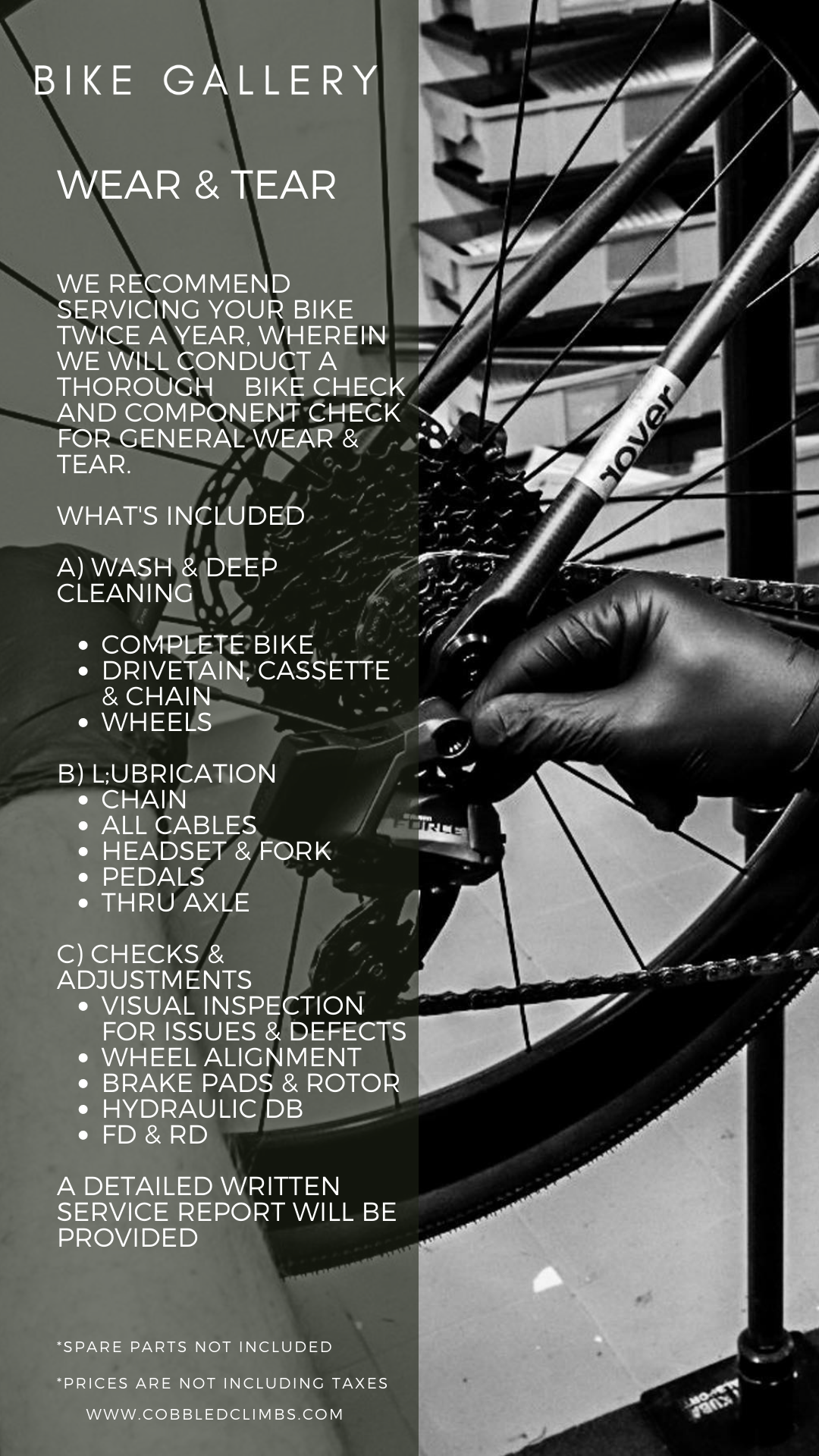 SERVICE - WEAR & TEAR