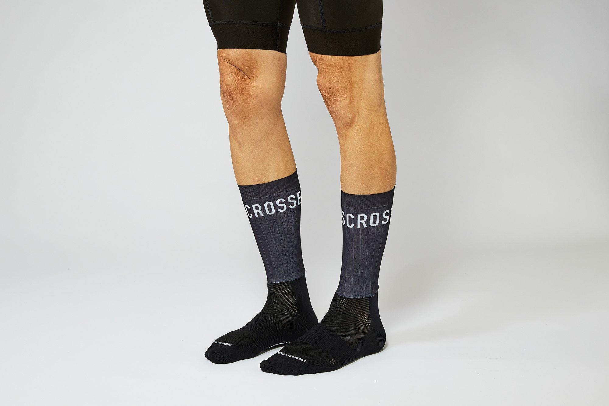 Fingerscrossed #AERO BLACK Cycling Socks