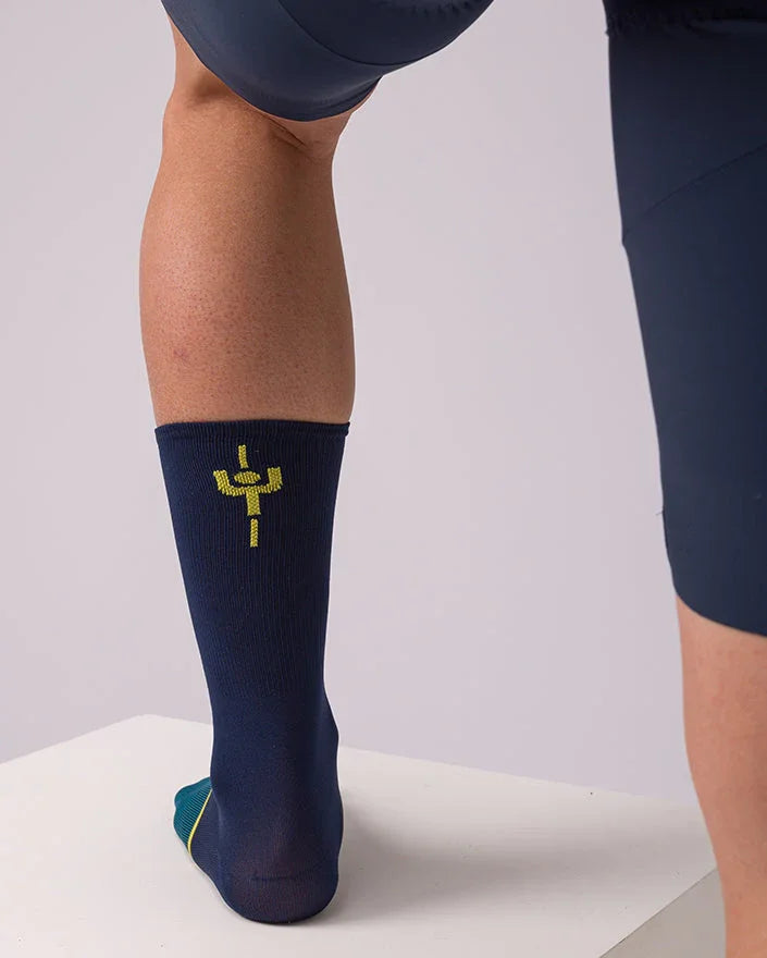 LE MAILLOT JAUNE MENS CYCLING SOCKS - Santini - Cobbled Climbs