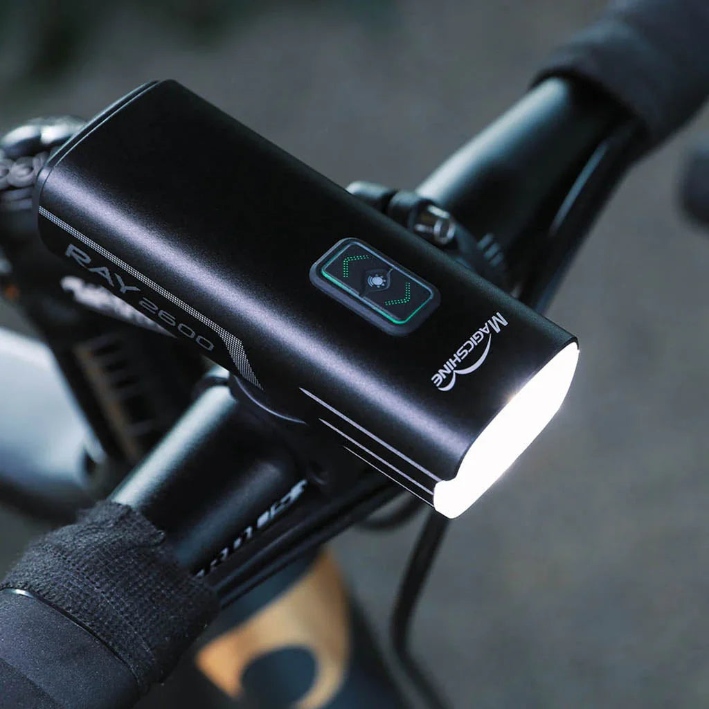 RAY 2600 FRONT LIGHT (BLACK) - Magicshine - Cobbled Climbs