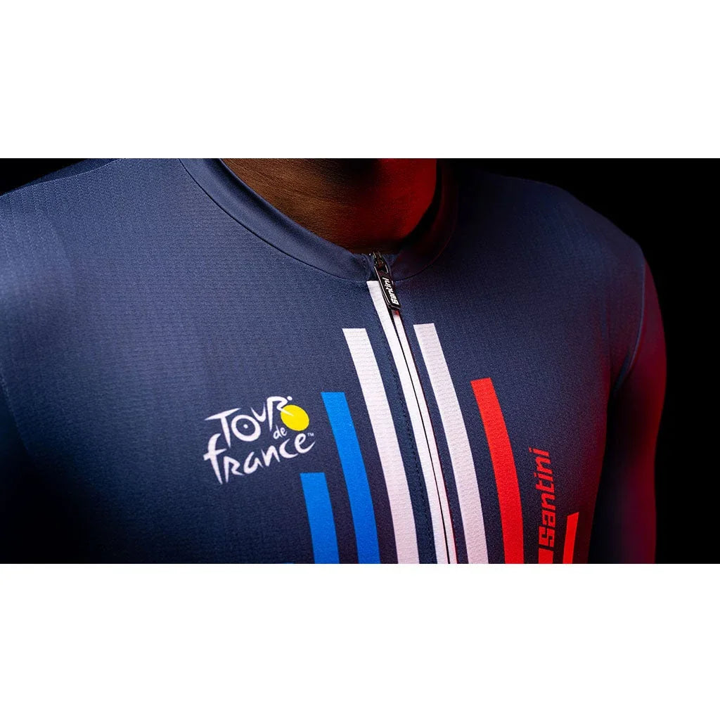 Tour De France Trionfo Mens Cycling Jersey - Santini - Cobbled Climbs