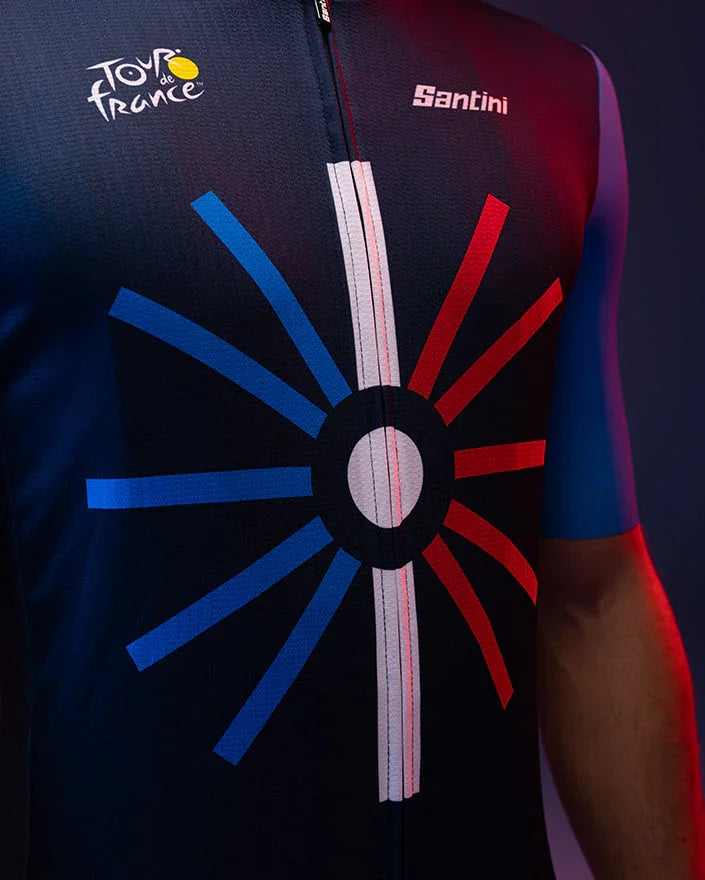 Tour De France Trionfo Mens Cycling Jersey - Santini - Cobbled Climbs