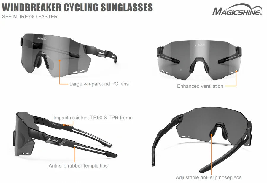 WINDBREAKER POLARIZED SPORT SUNGLASSES - Magicshine - Cobbled Climbs