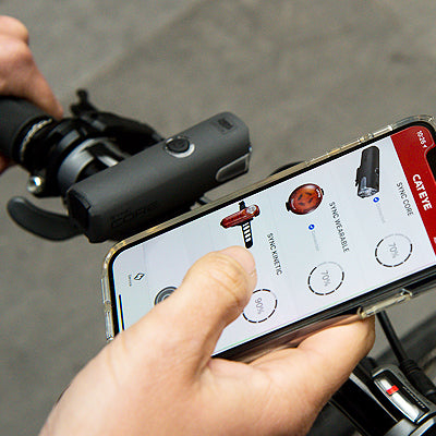 SYNC CORE RECHARGEABLE FRONT LIGHT – Cateye premium cycling Front Lights in India from Cobbled Climbs