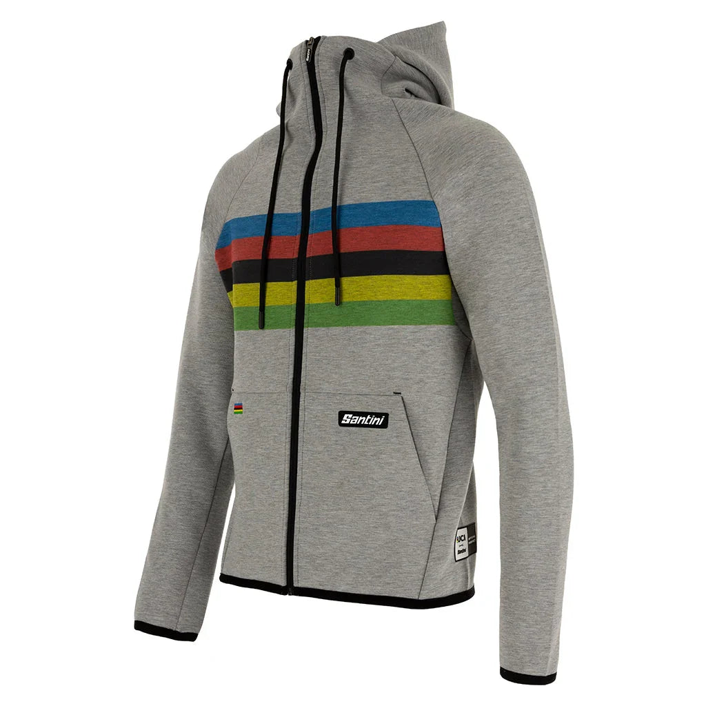 UCI OFFICIAL IRIDE UNISEX CYCLING HOODIE - Santini - Cobbled Climbs