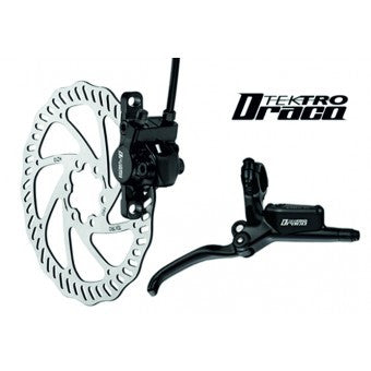 DRACO 2F180B ALUMINIUM CALIPER & LEVER – Tektro premium cycling Hydraulic Disc Brakes in India from Cobbled Climbs