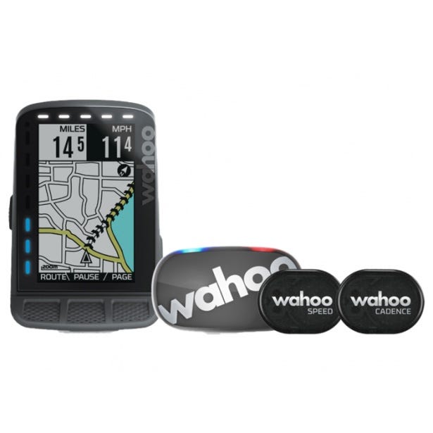 ELEMENT ROAM BUNDLE 2 GRAY TICKR II from Wahoo Cobbled Climbs